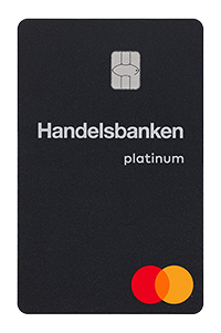 Bild av Handelsbanken Platinum-kortet.
